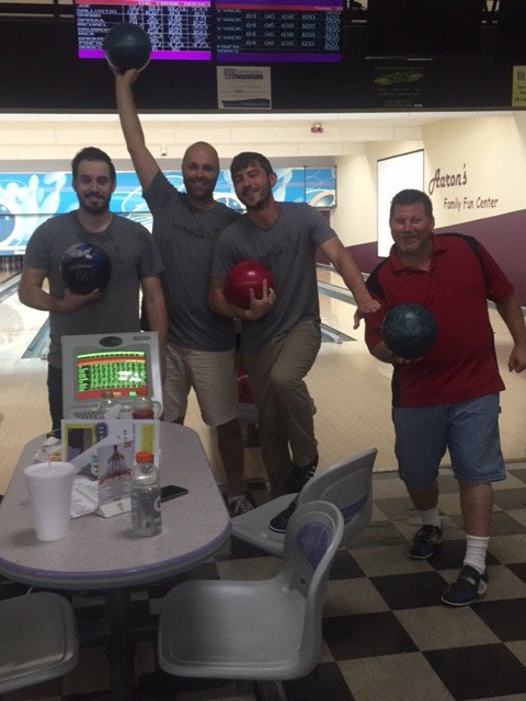 The frank Agency men's bowling, 2016 Kansas City Corporate Challenge