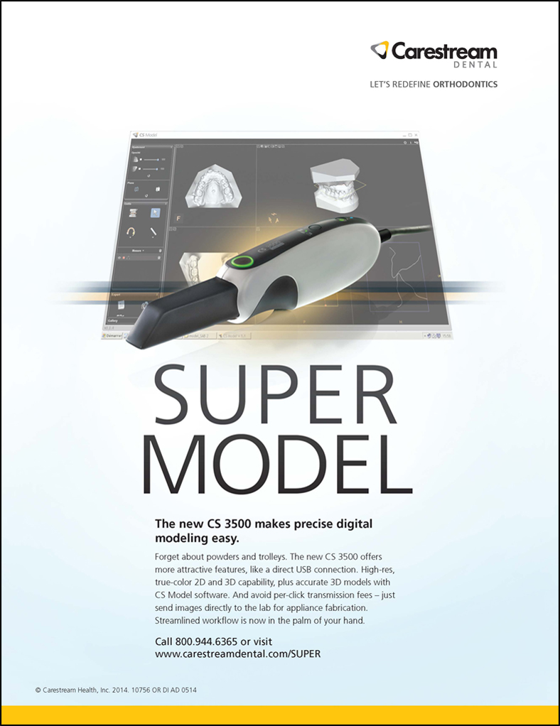 Carestream Dental Super Model Campaign marketing material
