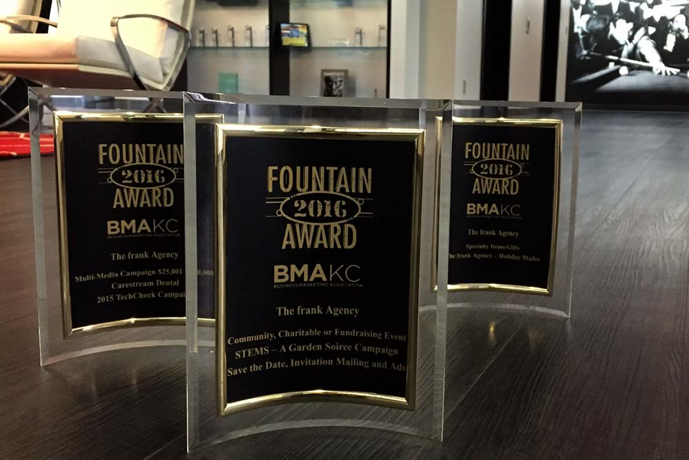 The frank Agency's 2016 BMA Fountain Awards