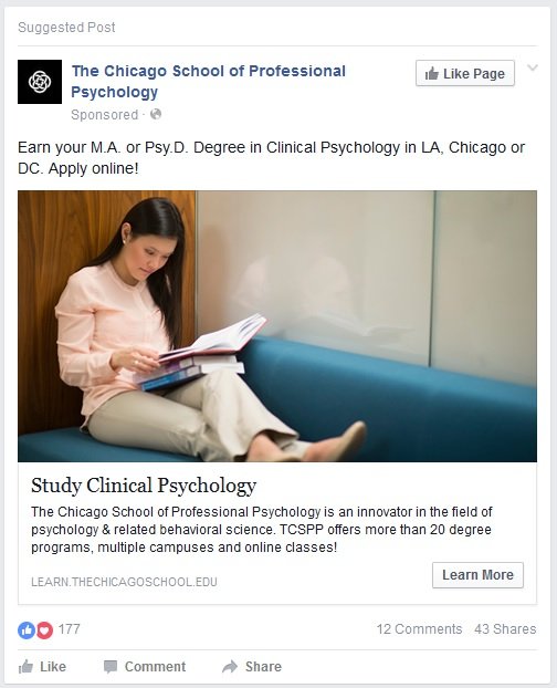 Promoted Post from The Chicago School of Professional Psychology