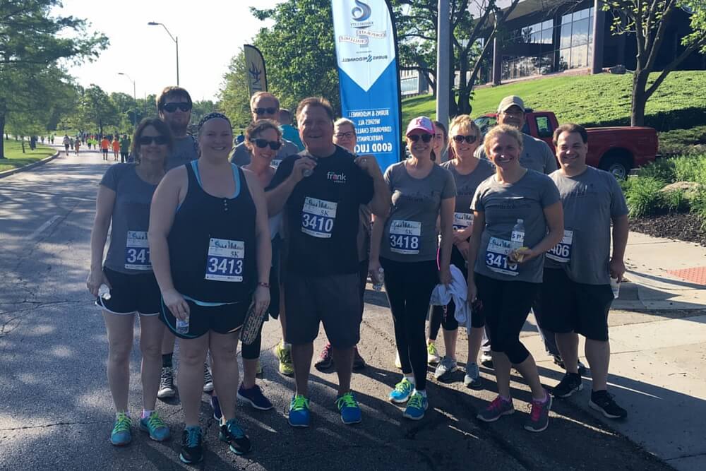 The frank Agency at the 2016 Kansas City Corporate Challenge Kick-Off 5K