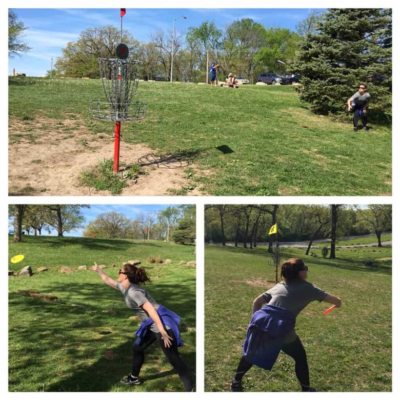 Susanne Kelly at 2016 Kansas City Corporate Challenge Women's Disc Golf