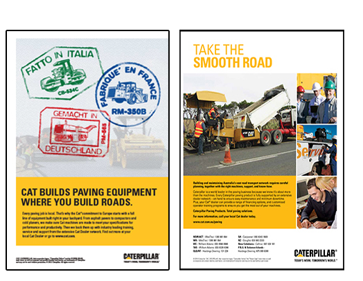 Caterpillar global brand positioning campaign